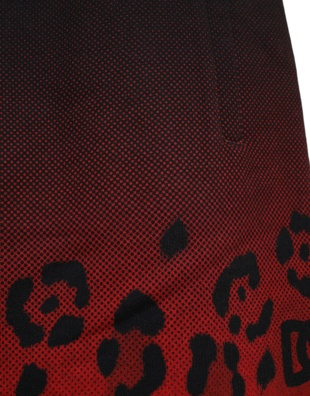 Dolce & Gabbana 100% Cotton Bermuda Shorts in Red Leopard Print