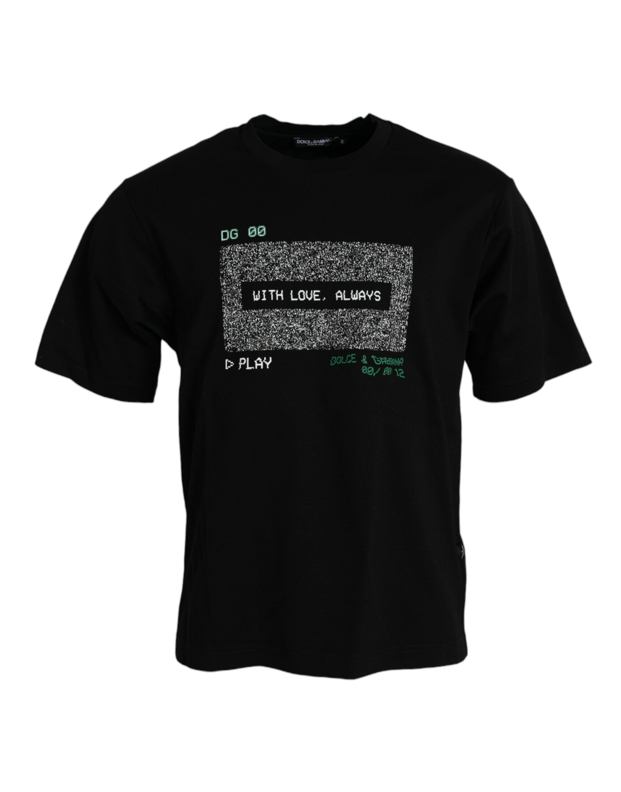 Dolce & Gabbana T-shirt από 100% βαμβάκι σε Μαύρο