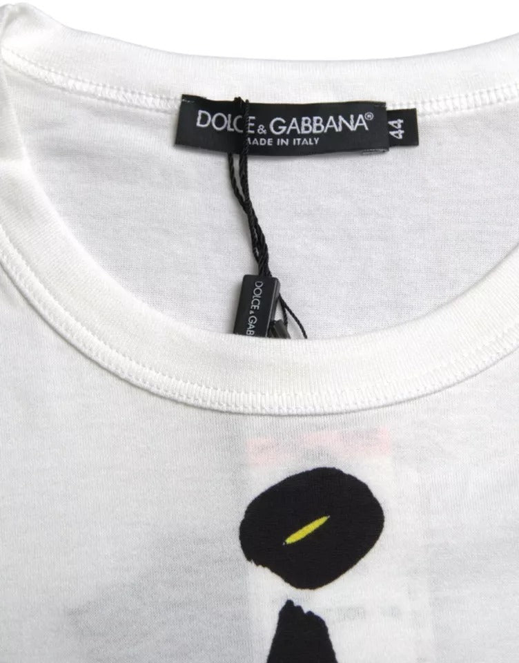 Dolce & Gabbana Graphic Cotton T-shirt in White