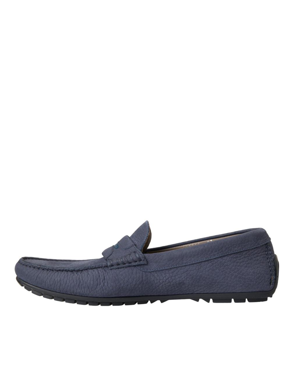 Dolce & Gabbana Calf Leather Loafers in Blue