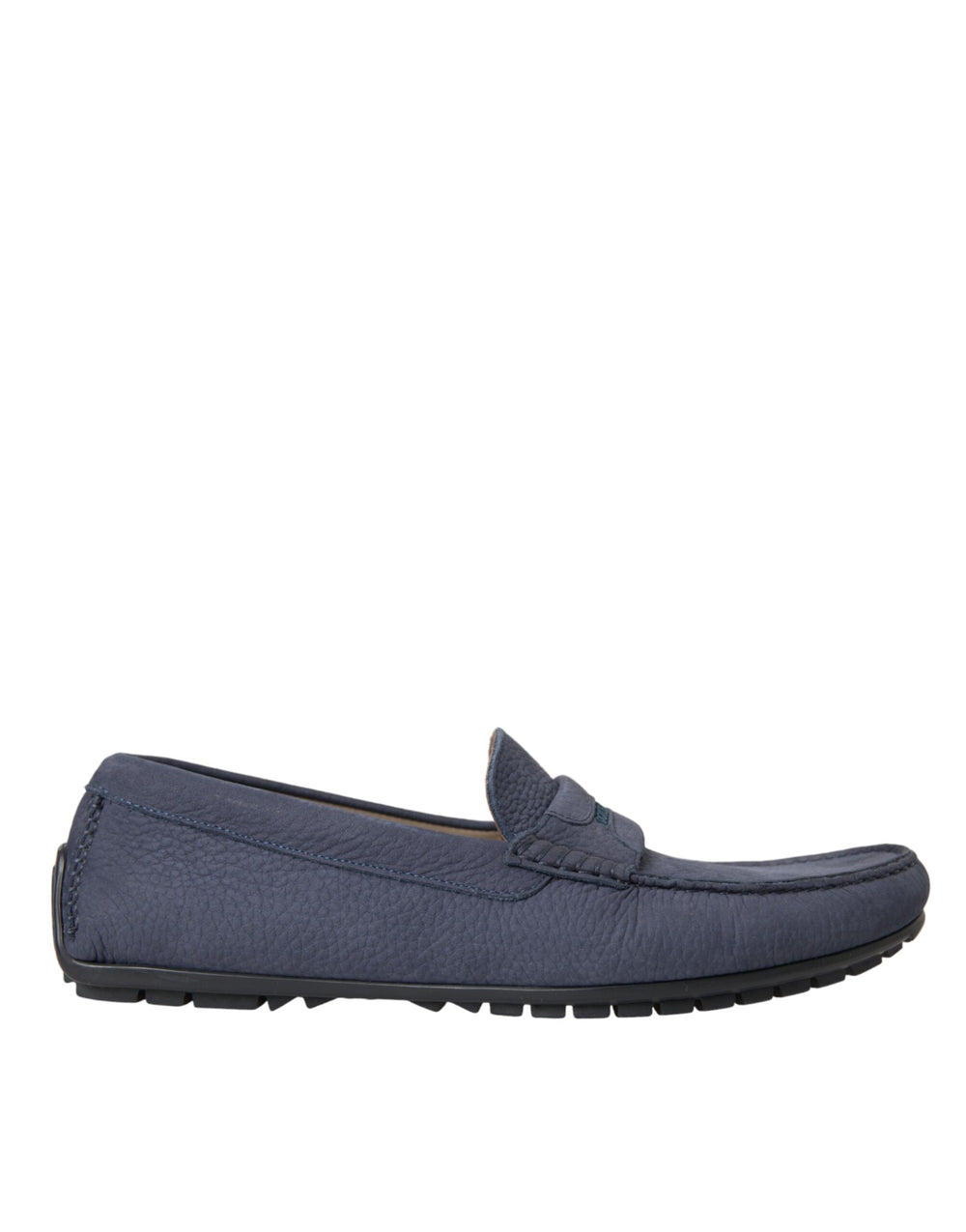 Dolce & Gabbana Calf Leather Loafers in Blue