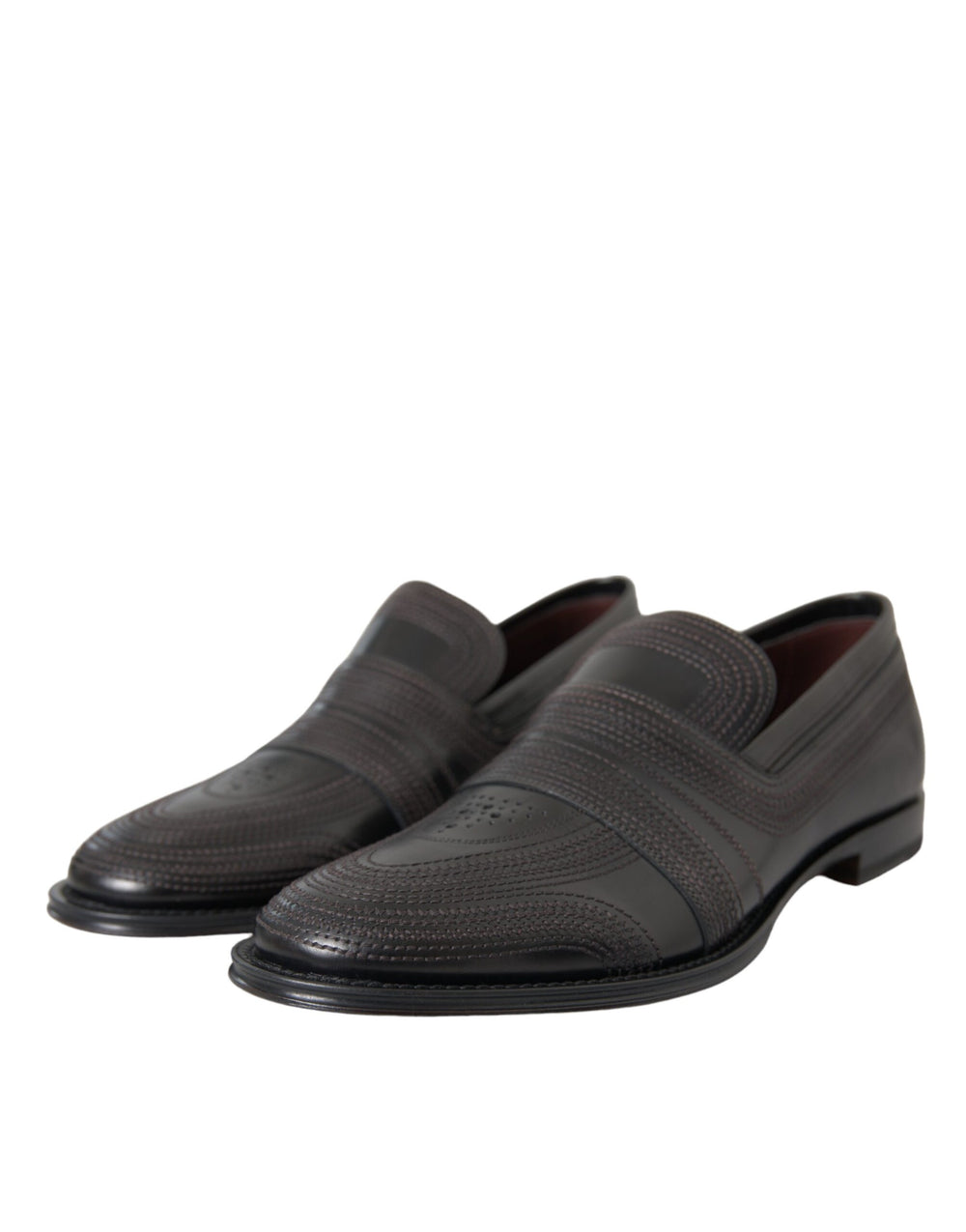 Dolce & Gabbana Calfskin Leather Loafers in Black