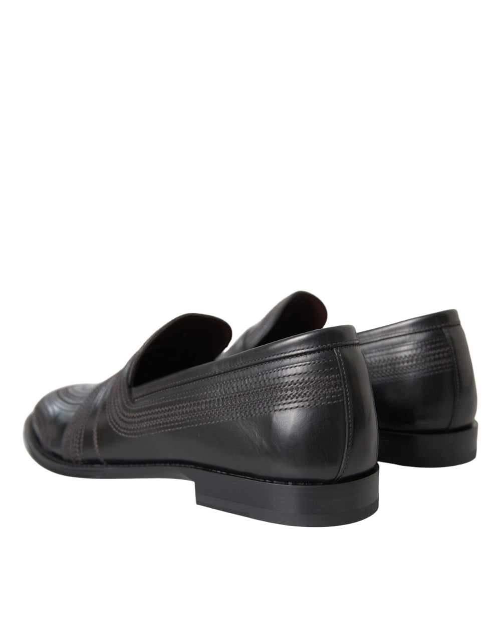 Dolce & Gabbana Calfskin Leather Loafers in Black