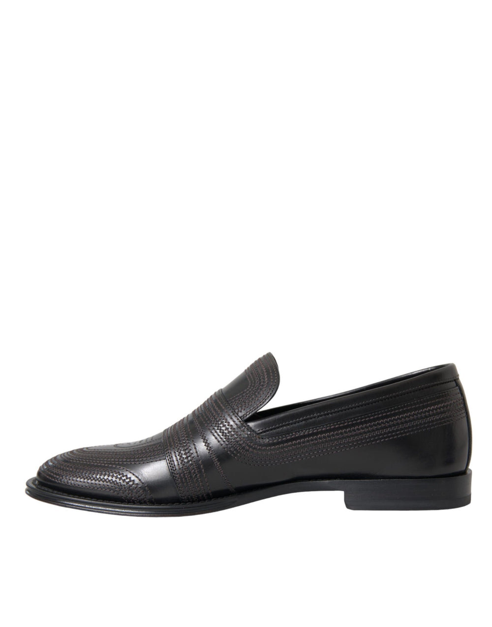Dolce & Gabbana Calfskin Leather Loafers in Black