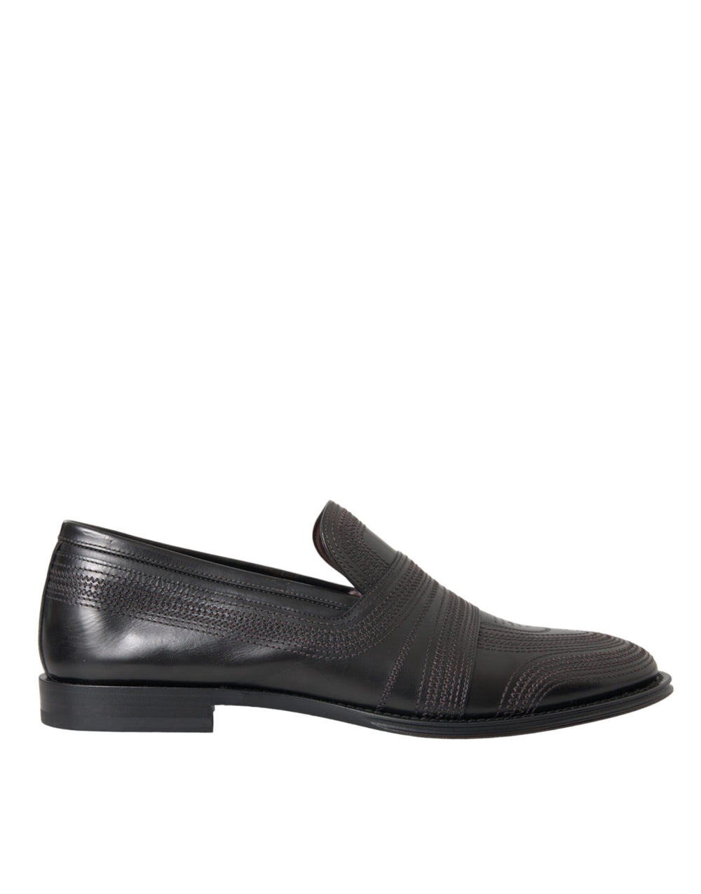 Dolce & Gabbana Calfskin Leather Loafers in Black