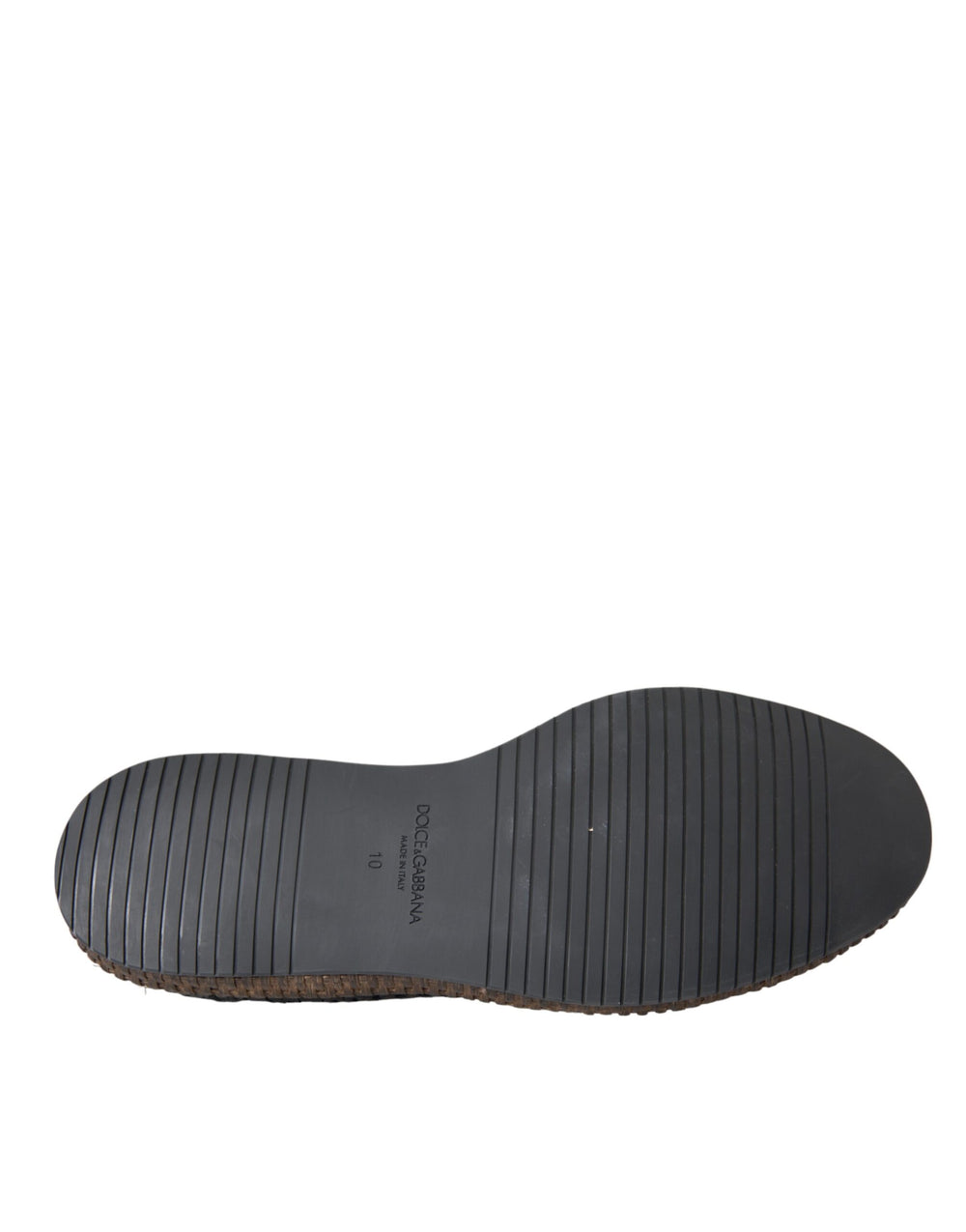 Dolce & Gabbana Goat Leather Woven Derby Shoes in Black