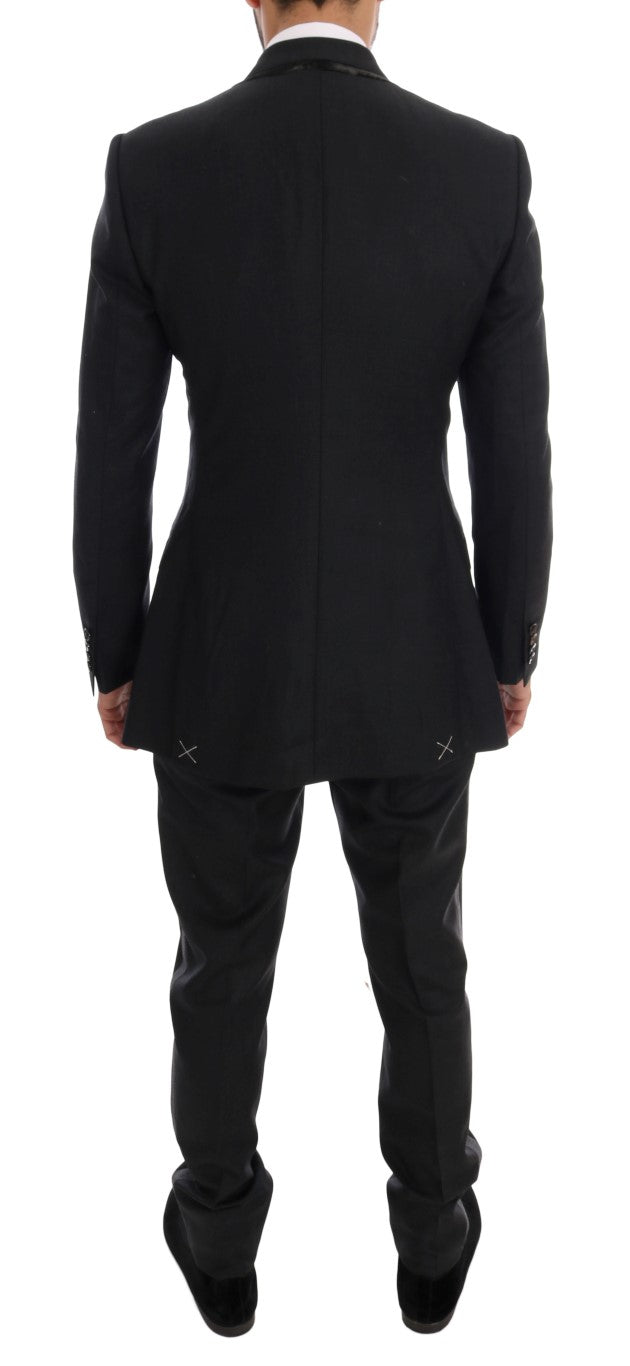 Dolce & Gabbana Wool Three-Piece Suit in Grey
