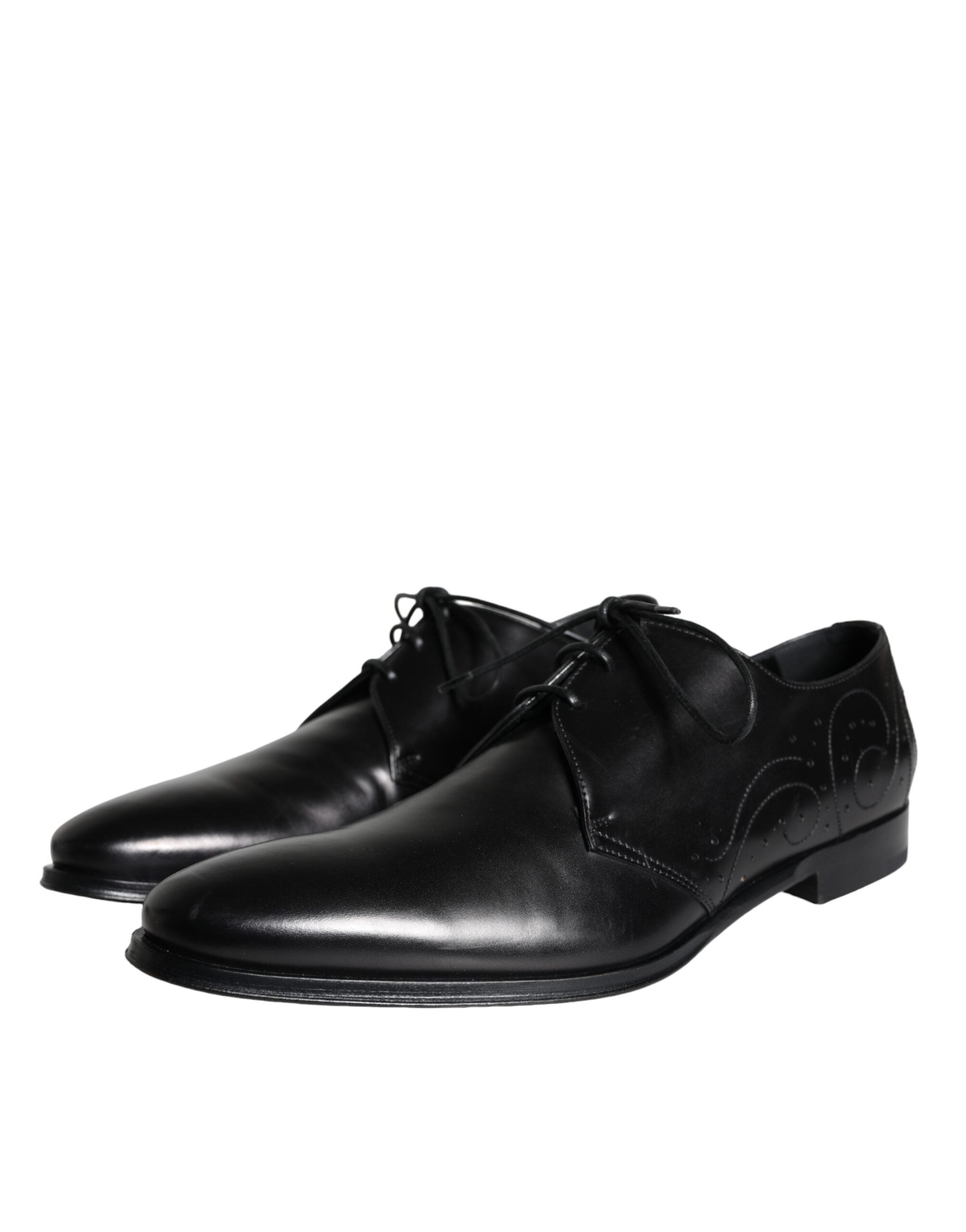 Dolce & Gabbana Δερμάτινα Derby Shoes από δέρμα μοσχαριού σε Μαύρο