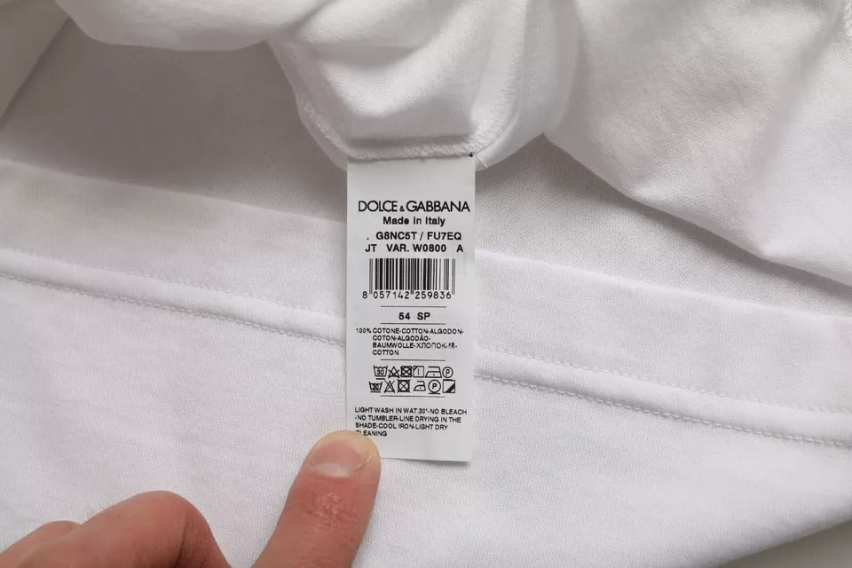 Dolce & Gabbana 100% Cotton T-shirt in White