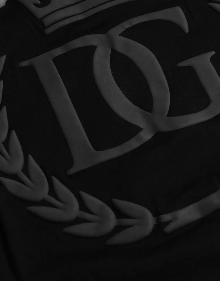 Dolce & Gabbana Cotton Crew Neck T-shirt in Black