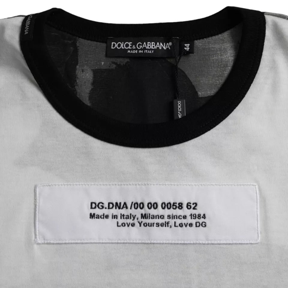 Dolce & Gabbana Cotton Camouflage T-shirt in Black and White