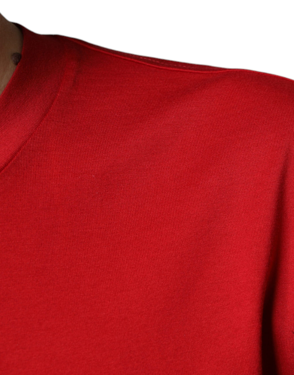 Dolce & Gabbana 100% Cotton Crew Neck T-Shirt in Red