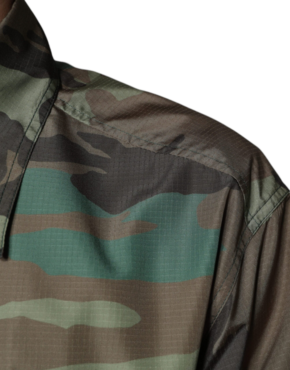 Dolce & Gabbana Camouflage Button-Down Shirt in Multicolor
