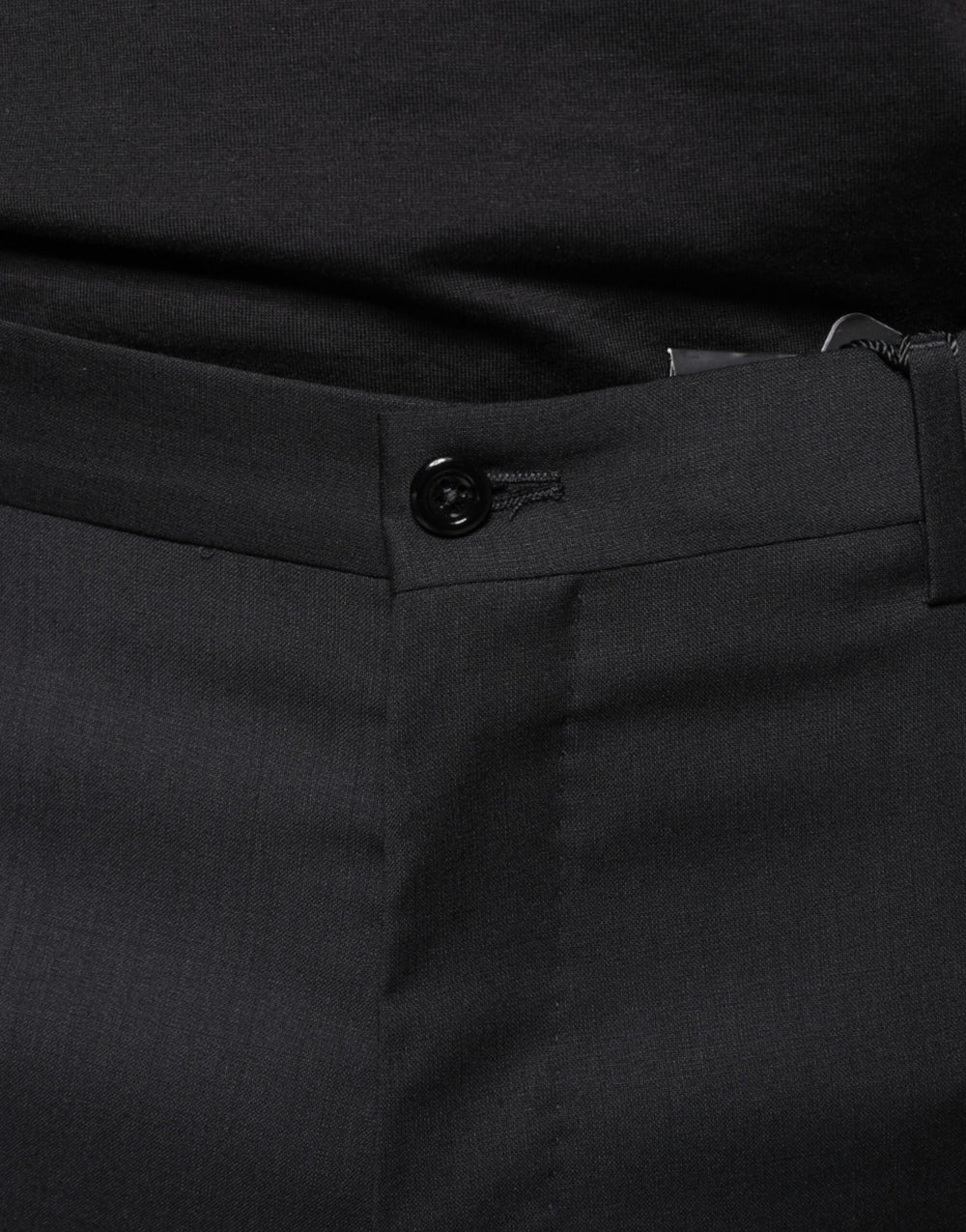 Dolce & Gabbana Virgin Wool Skinny Dress Trousers in Black