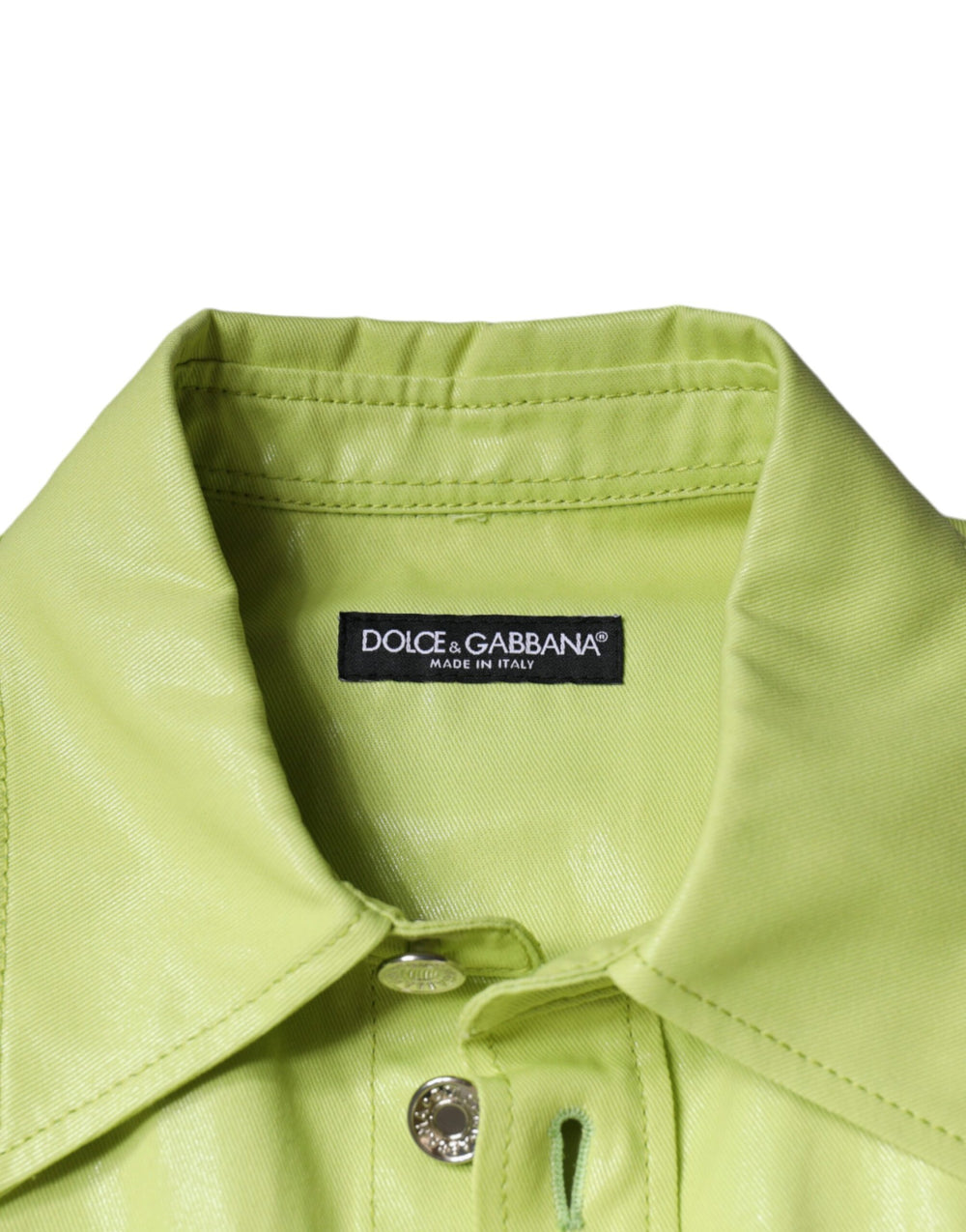 Dolce & Gabbana 100% Cotton Button-Down Shirt in Green