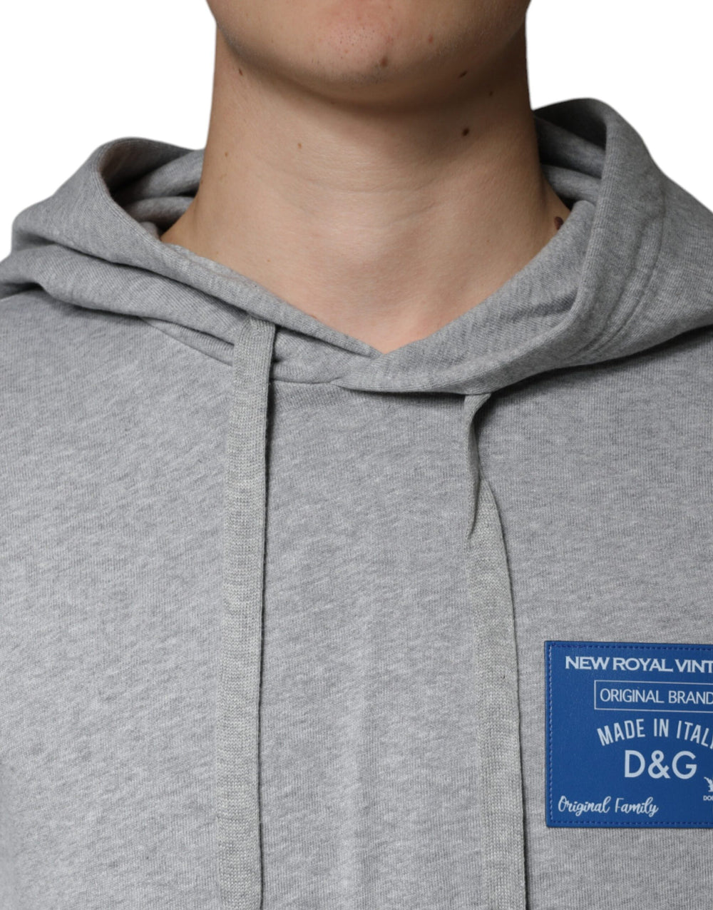 Dolce & Gabbana Cotton Hoodie in Grey