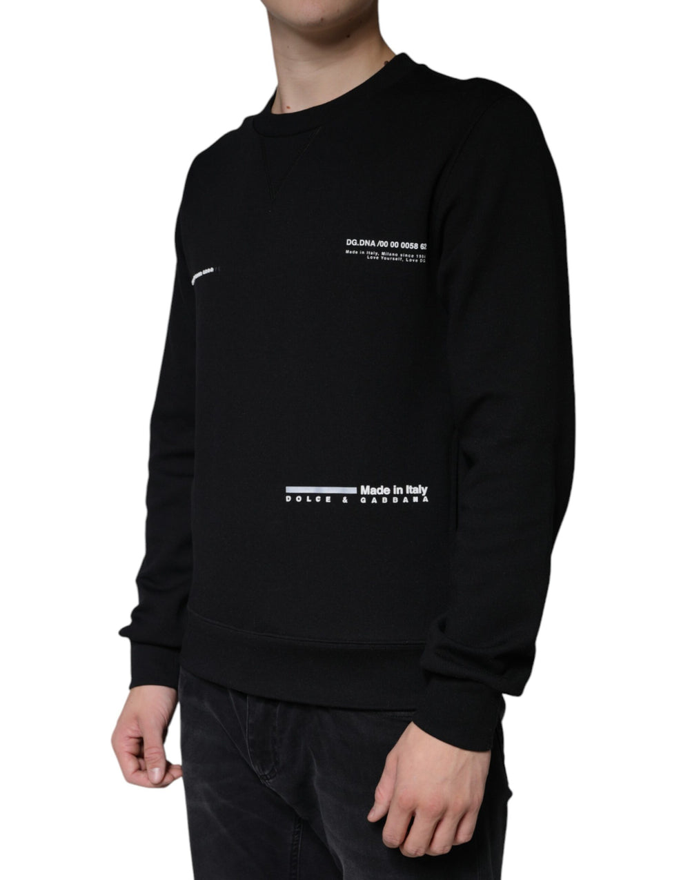 Dolce & Gabbana Cotton-Blend Sweatshirt in Black