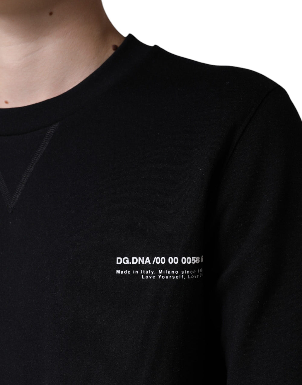 Dolce & Gabbana Cotton-Blend Sweatshirt in Black