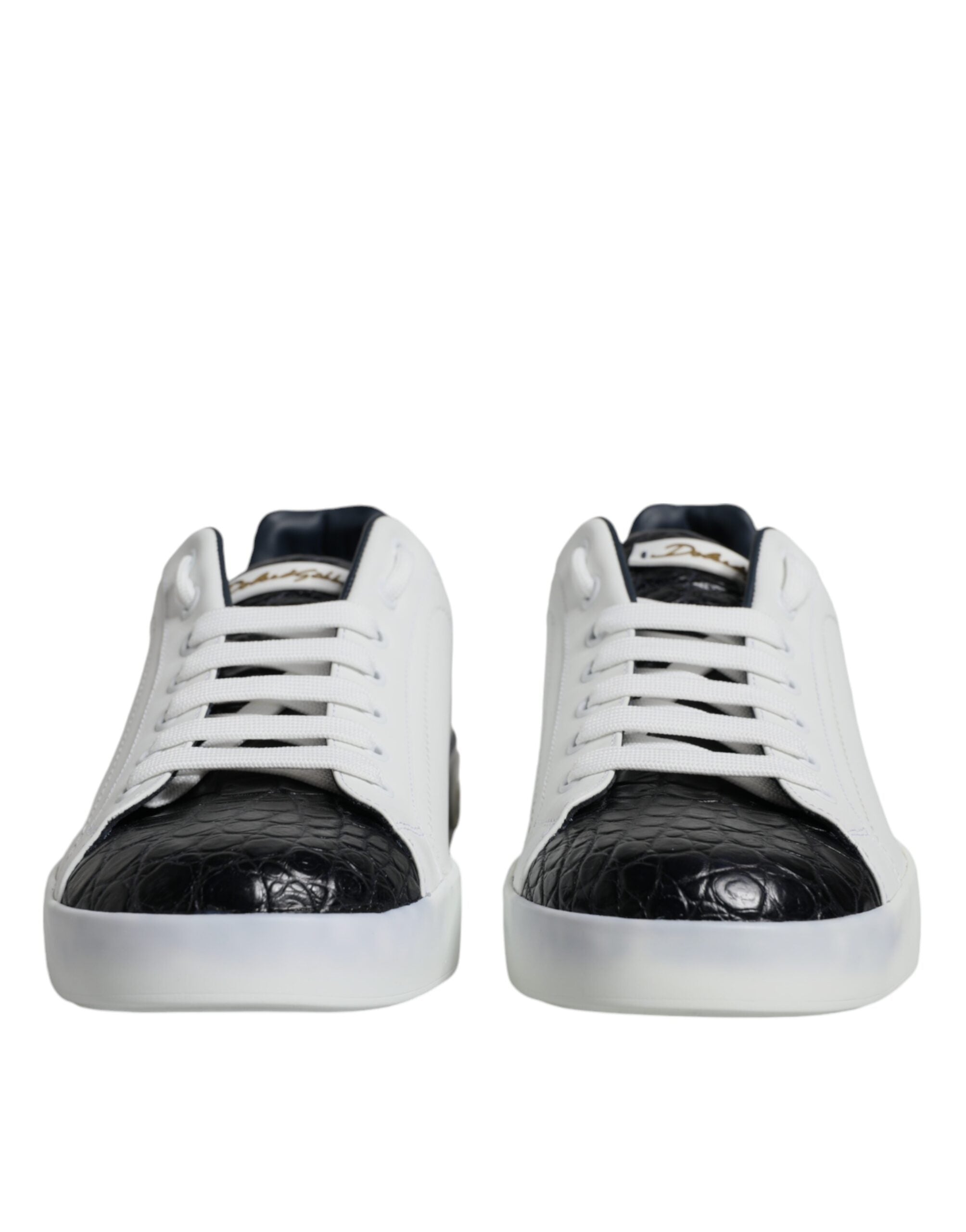 White Leather Logo Portofino Sneaker Shoes mens luxury fashion - Mens Edit