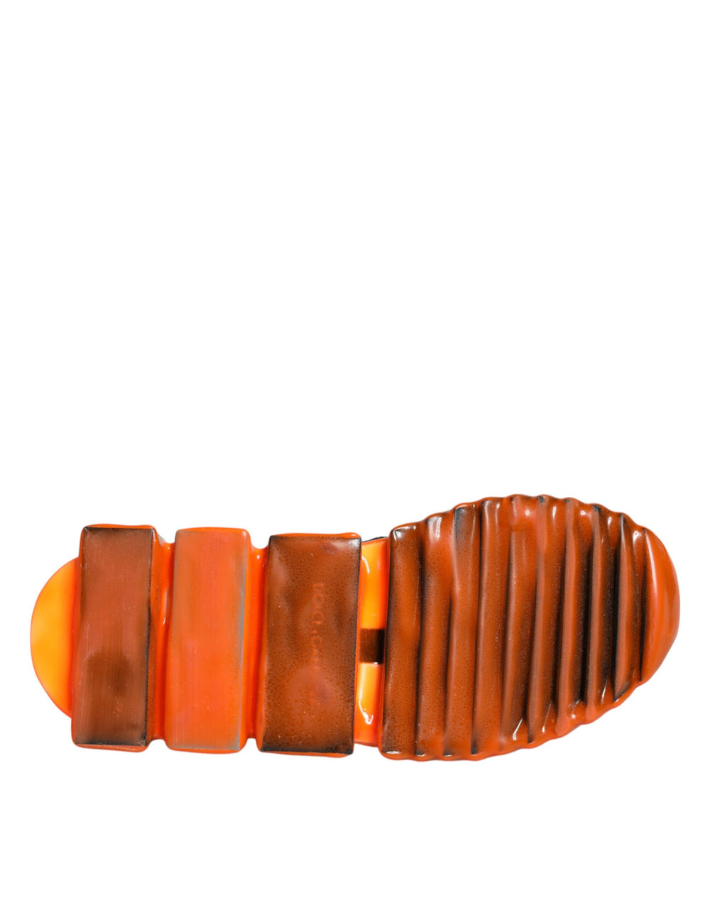 Dolce & Gabbana Sorrento Slip-On Sneakers in Black and Orange
