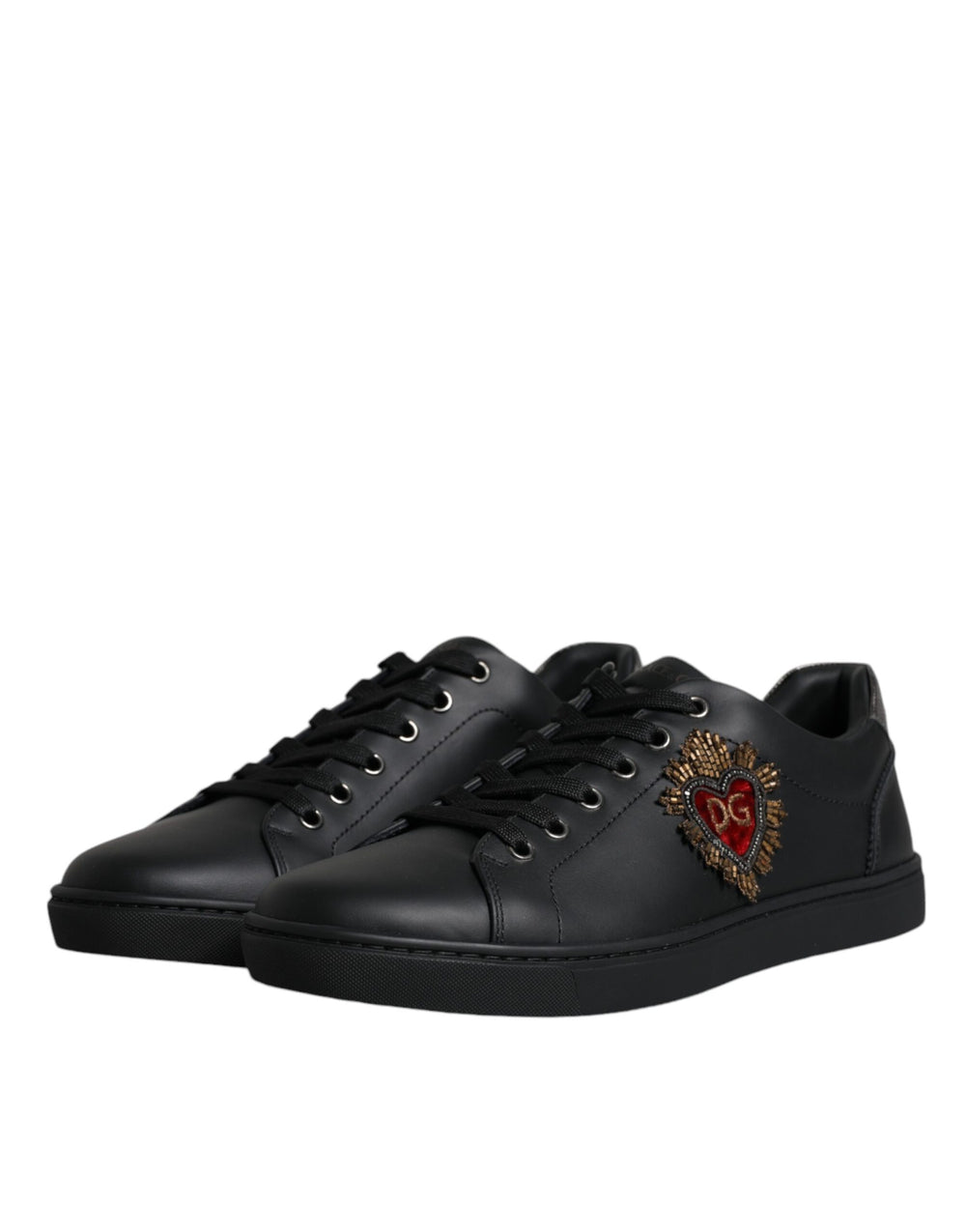 Dolce & Gabbana Calf Leather Sneakers in Black
