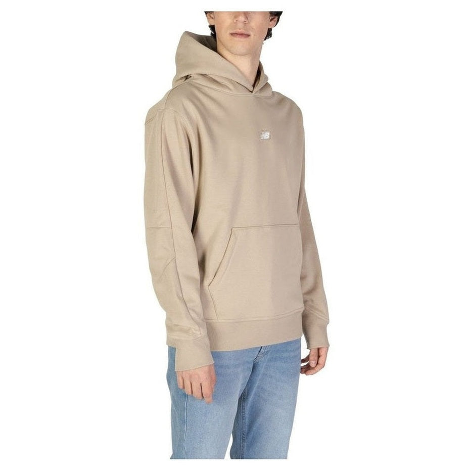 New Balance Recycled Polyester Hoodie in Beige