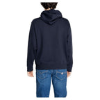 Armani Exchange Blue Cotton Hoodie