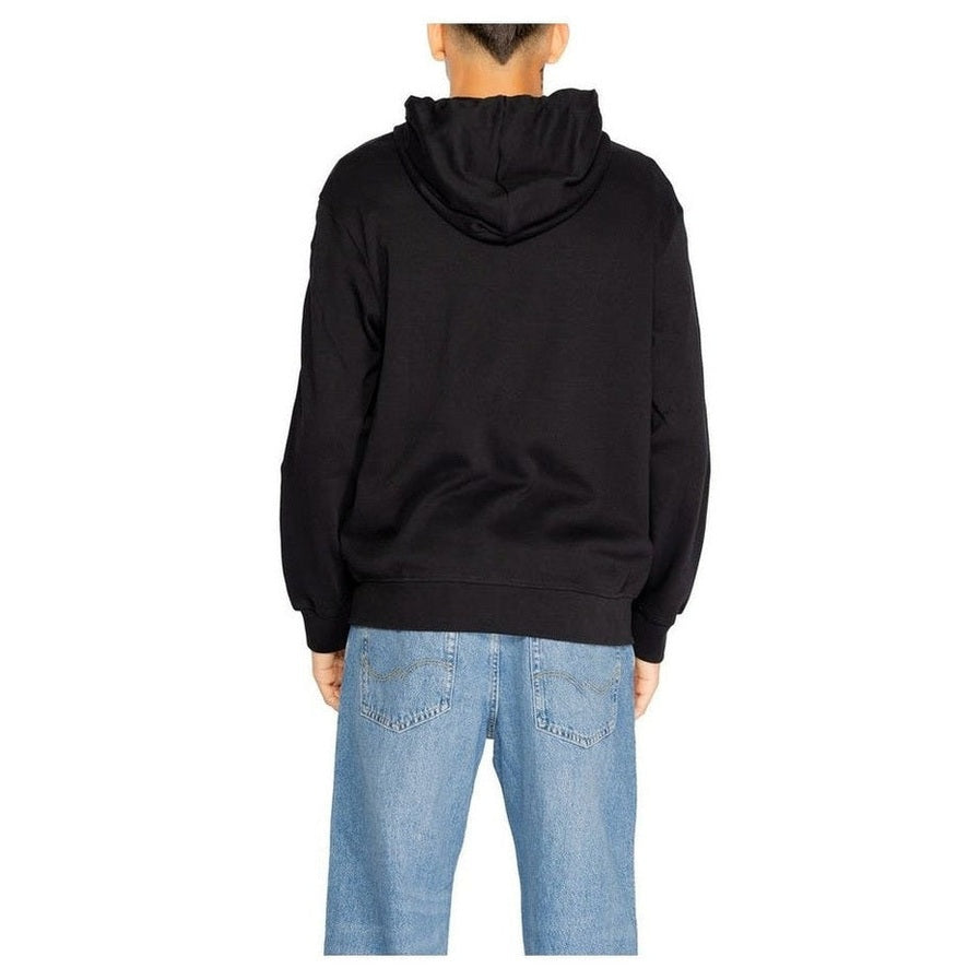 Armani Exchange Black Cotton Hoodie