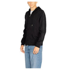 Armani Exchange Black Cotton Hoodie