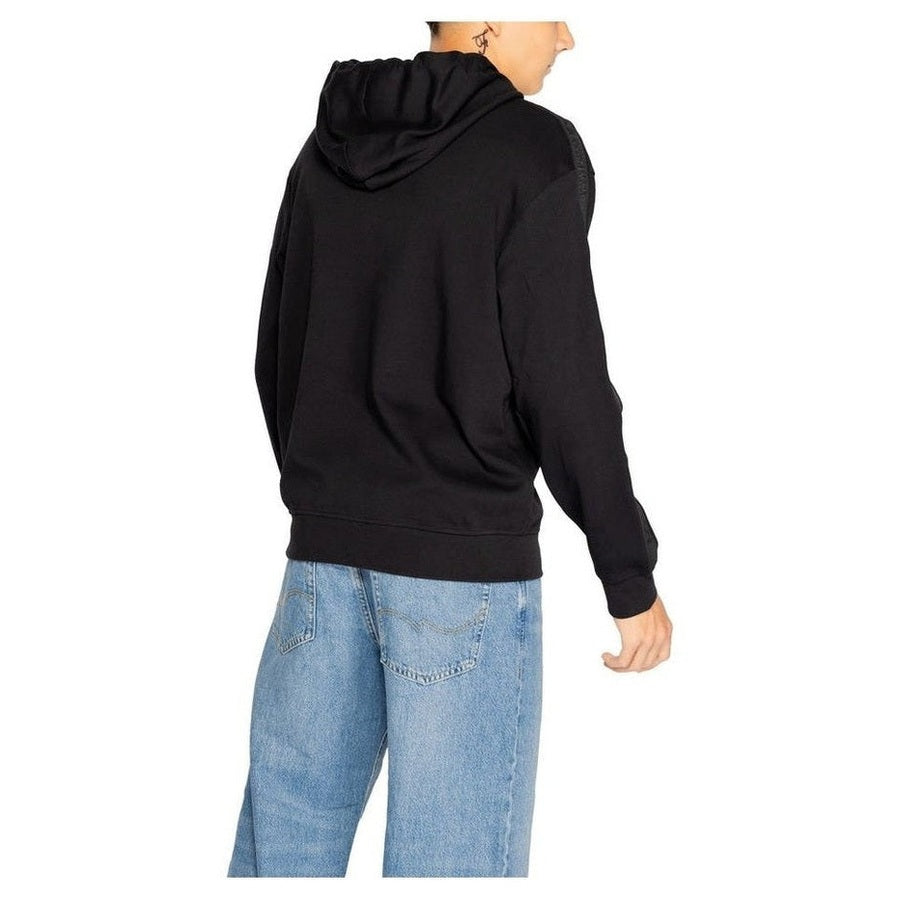 Armani Exchange Black Cotton Hoodie