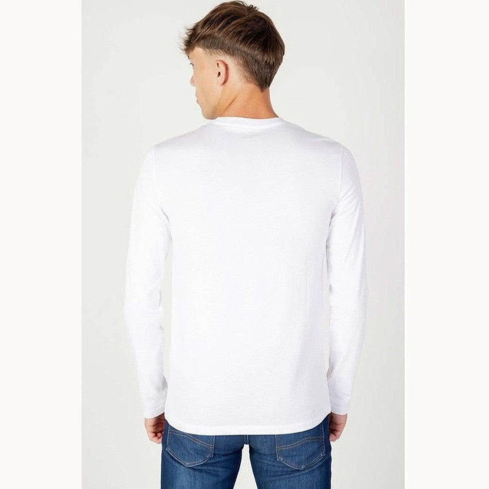 Armani Exchange Βαμβακερό Long Sleeve T-Shirt σε Λευκό