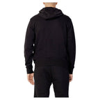 Βαμβακερό hoodie Armani Exchange σε Μαύρο