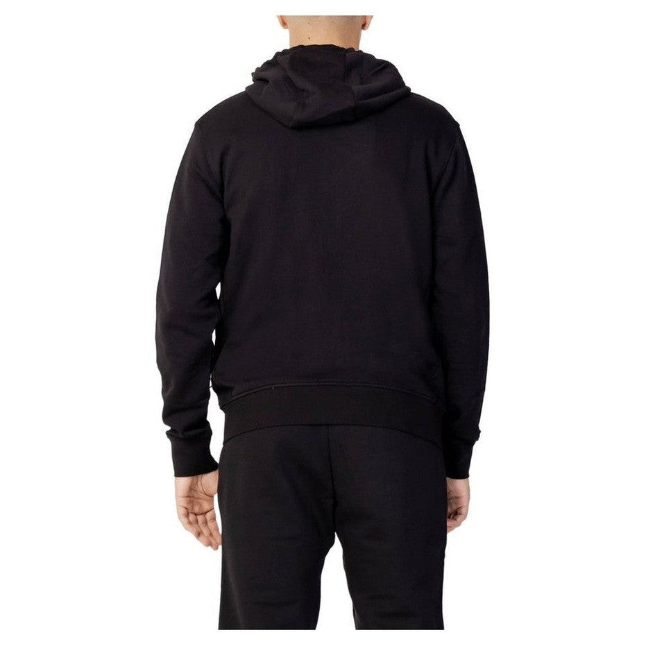 Armani Exchange Black Cotton Hoodie