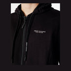 Βαμβακερό hoodie Armani Exchange σε Μαύρο