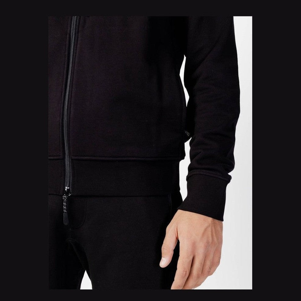 Βαμβακερό hoodie Armani Exchange σε Μαύρο