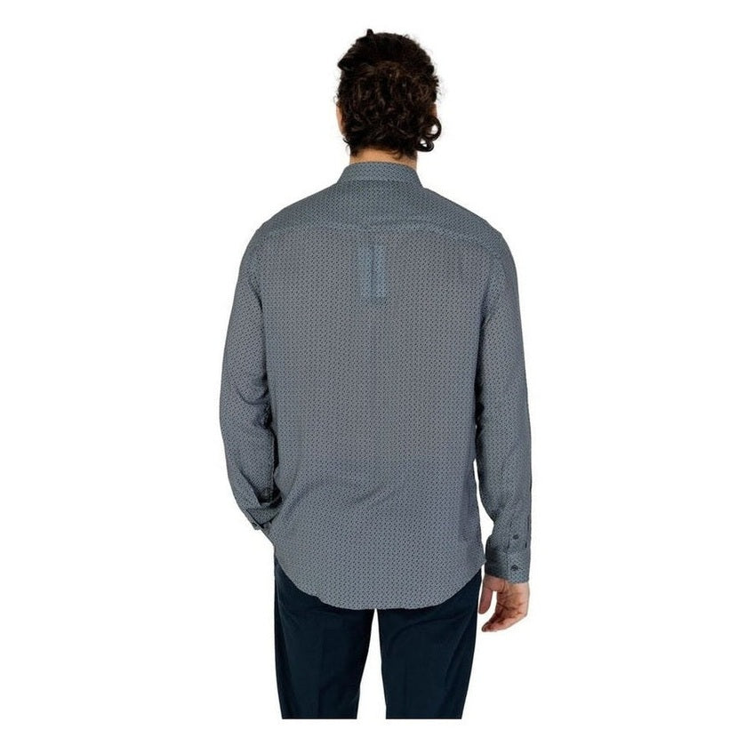 Armani Exchange Viscose Pattern Shirt in Gray