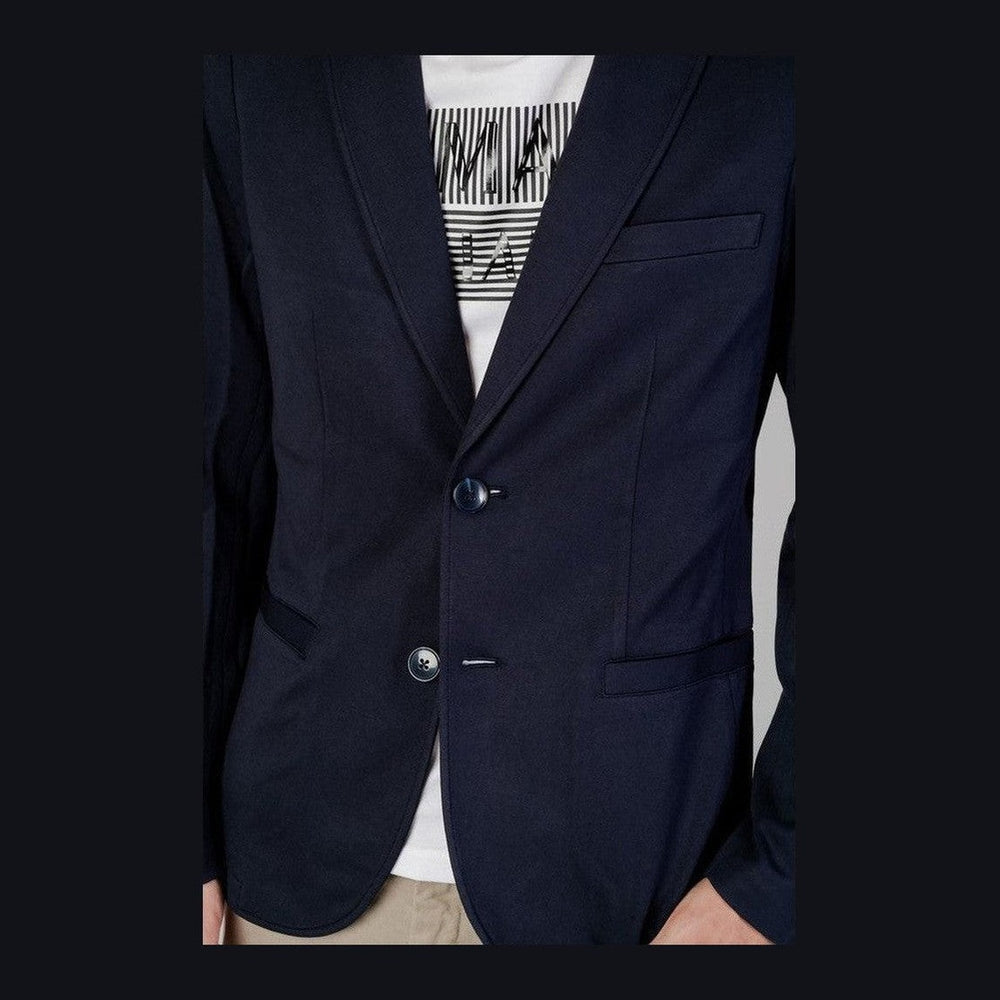 Armani Exchange Stretch Blazer in Blue