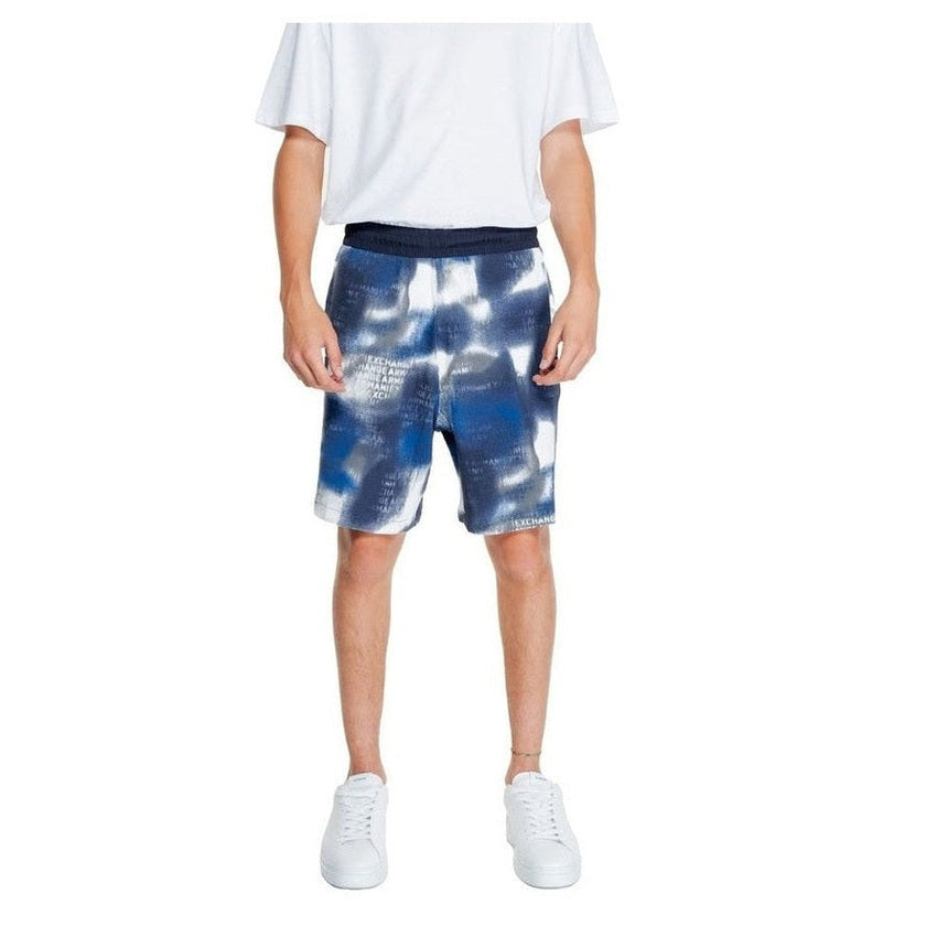 Armani Exchange Blue Cotton Men's Bermuda Shorts - Designer | Mens Edit