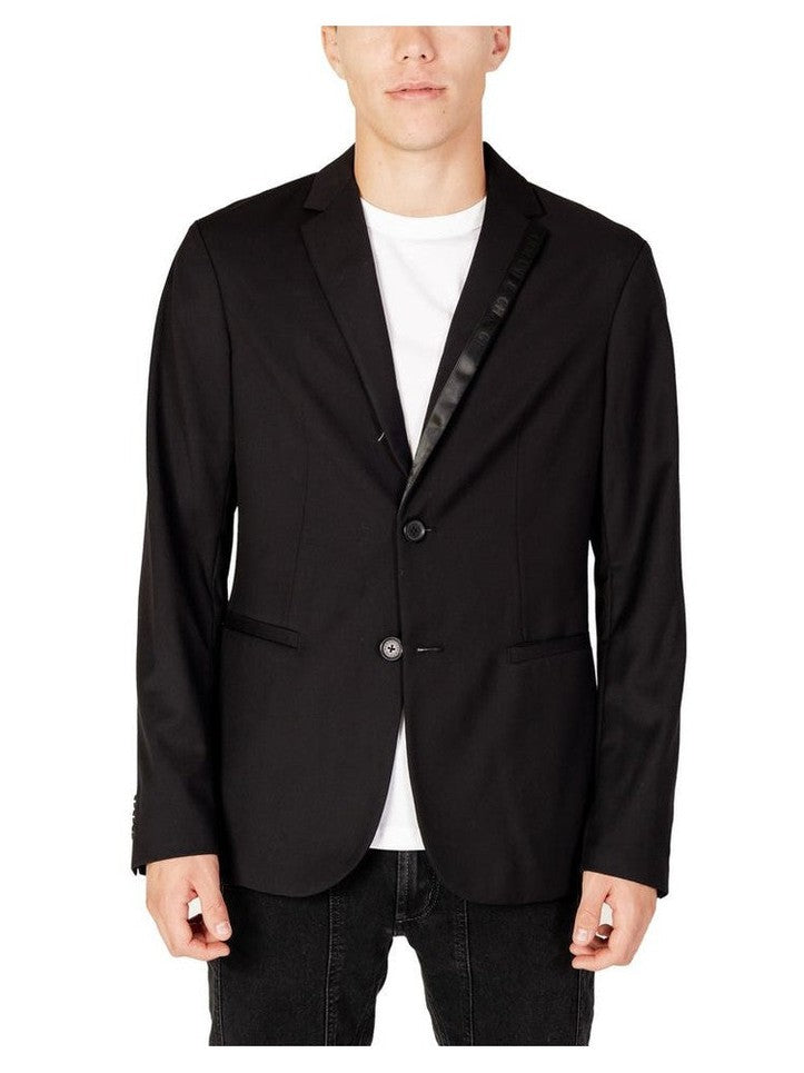 Armani Exchange Blazer PolyesterViscoseBlendLuxTextureFinish TailoredTwoButtonClosure