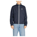 EA7 Emporio Armani Blue Polyamide Jacket Coat mens luxury fashion - Mens Edit