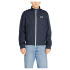EA7 Emporio Armani Blue Polyamide Jacket Coat mens luxury fashion - Mens Edit