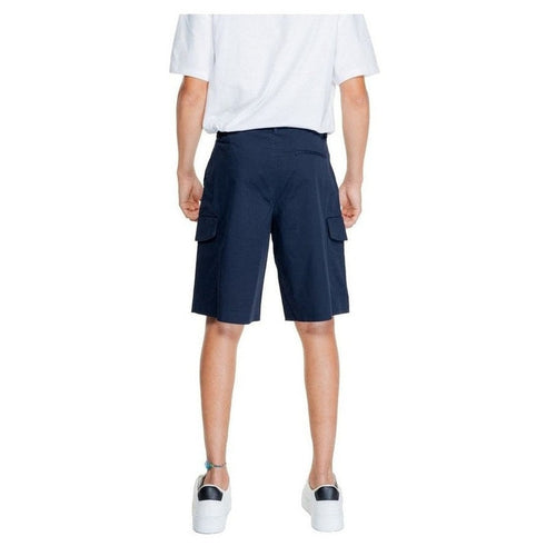 Armani Exchange Cotton Bermuda Shorts in Blue