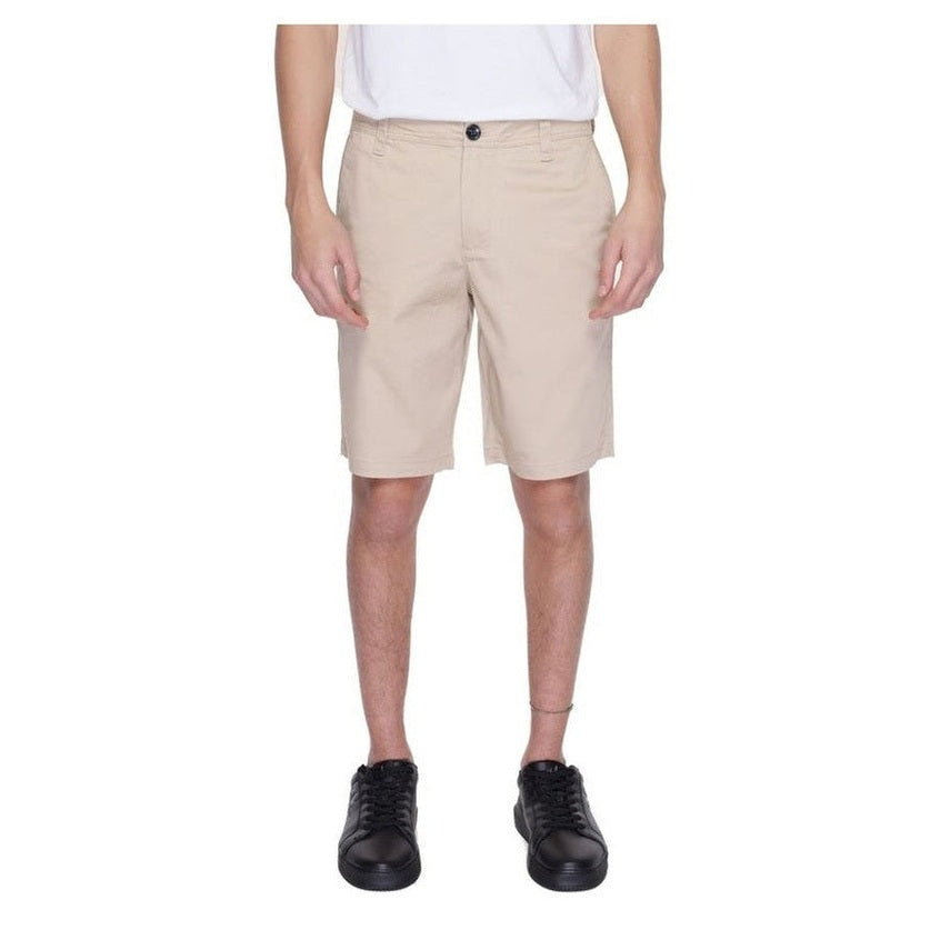 Armani Exchange Beige Cotton Men's Bermuda Shorts - Designer | Mens Edit