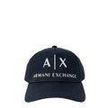 Armani Exchange Blue Cotton Baseball Cap with Logo - Designer | Mens Edit
