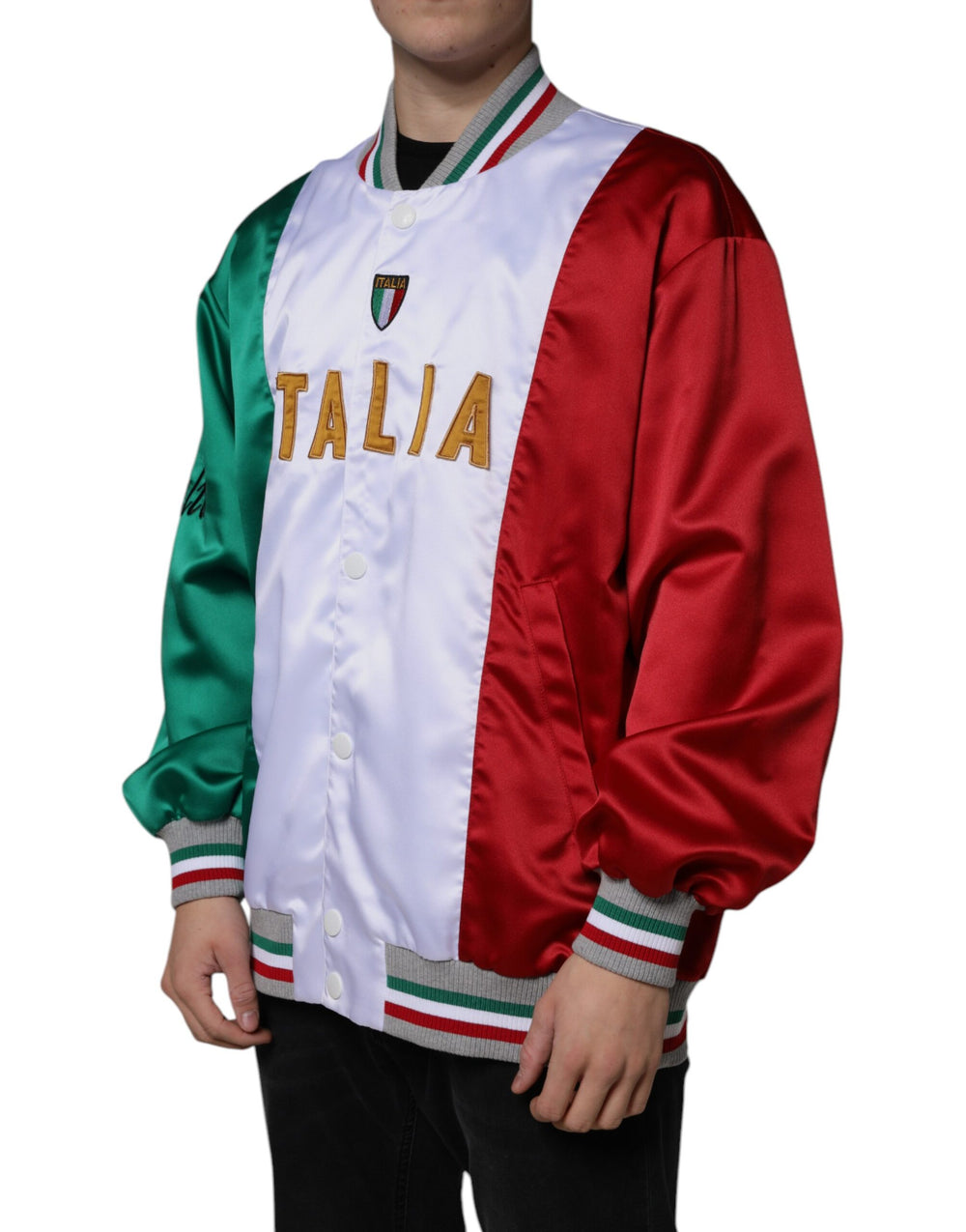 Dolce & Gabbana Multicolor Italia Bomber Jacket