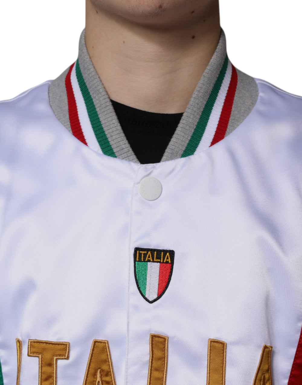 Dolce & Gabbana Multicolor Italia Bomber Jacket