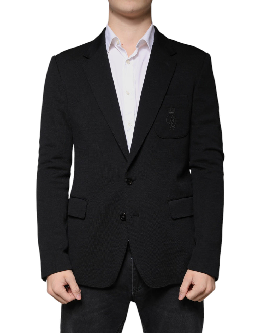 Dolce & Gabbana Virgin Wool Blazer in Black