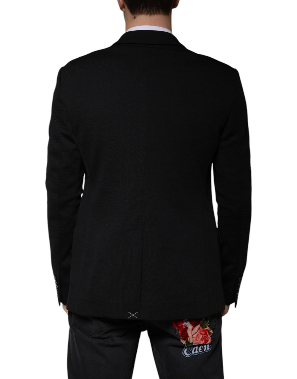 Dolce & Gabbana Virgin Wool Blazer in Black