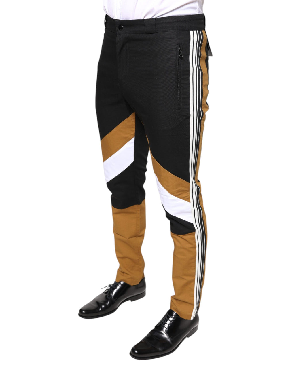 Dolce & Gabbana Multicolour Stripe Skinny Cotton Pants