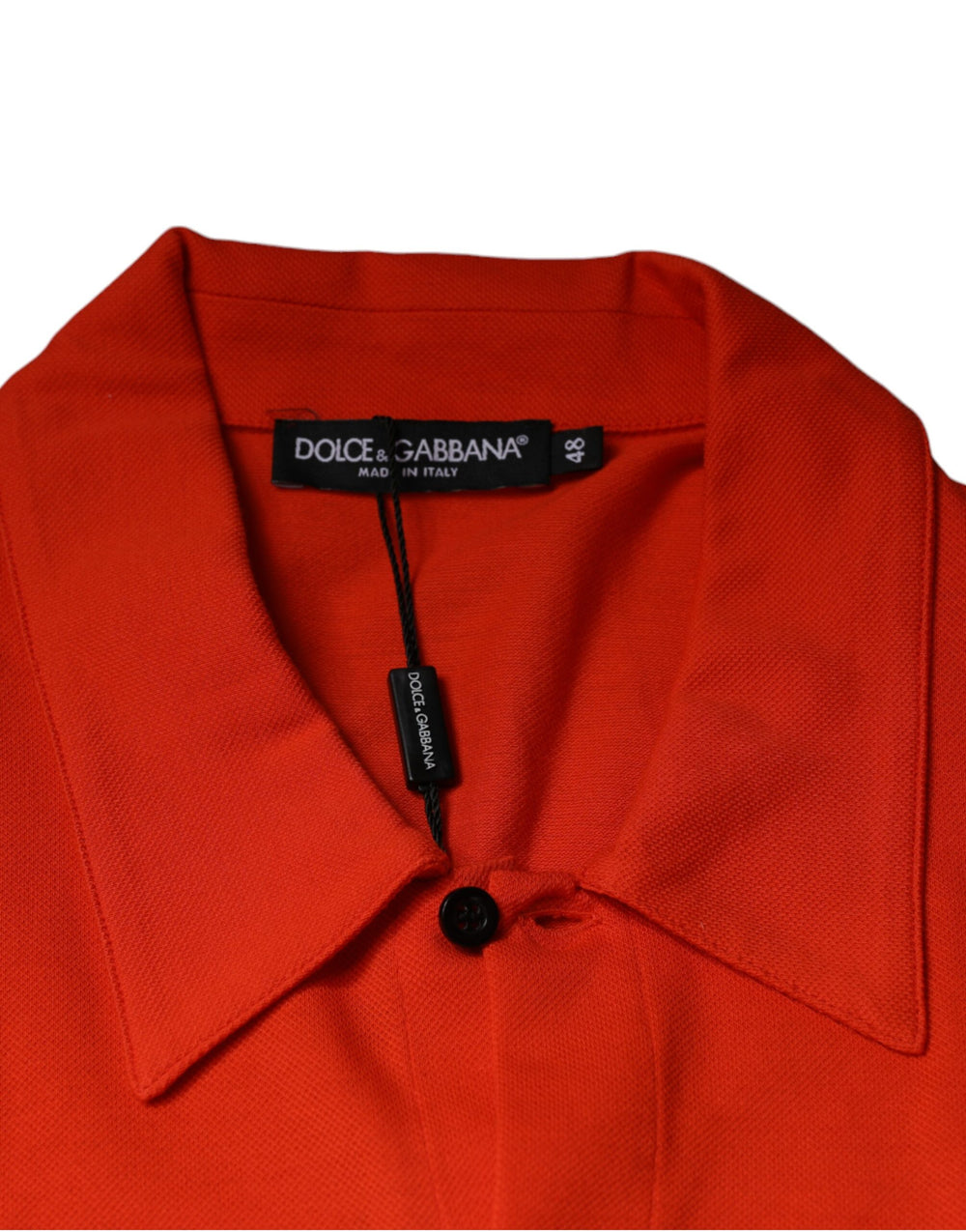 Dolce & Gabbana Cotton Polo Shirt in Orange
